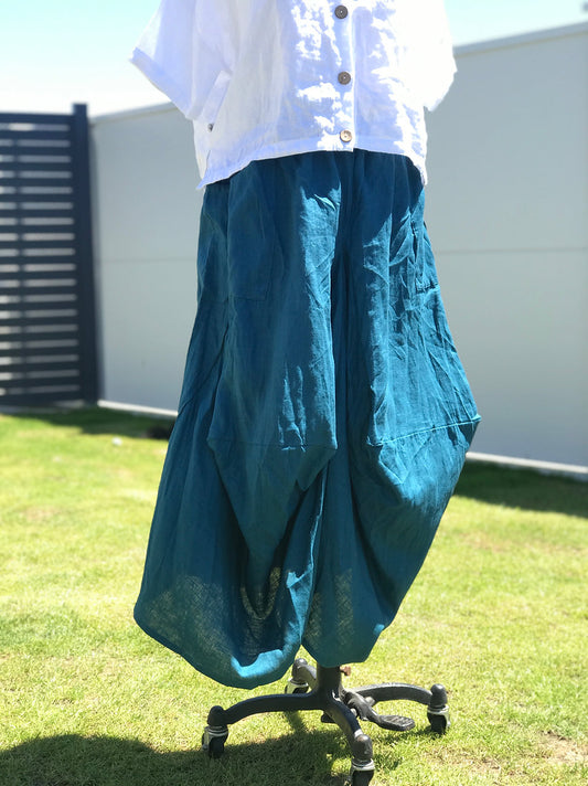 Angel Lace Linen Balloon Skirt