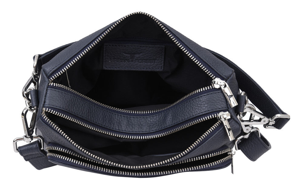 Hannah Leather Sling Bag - Rambler Navy