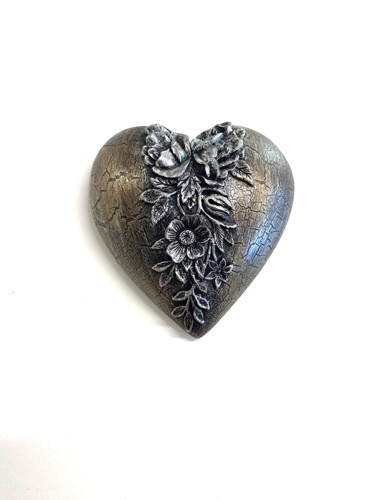 Decorative heart, floral