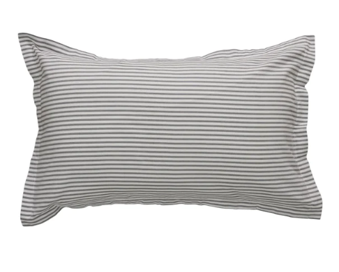 Seneca Ticking Stripe King Duvet Cover Set Black Stripe