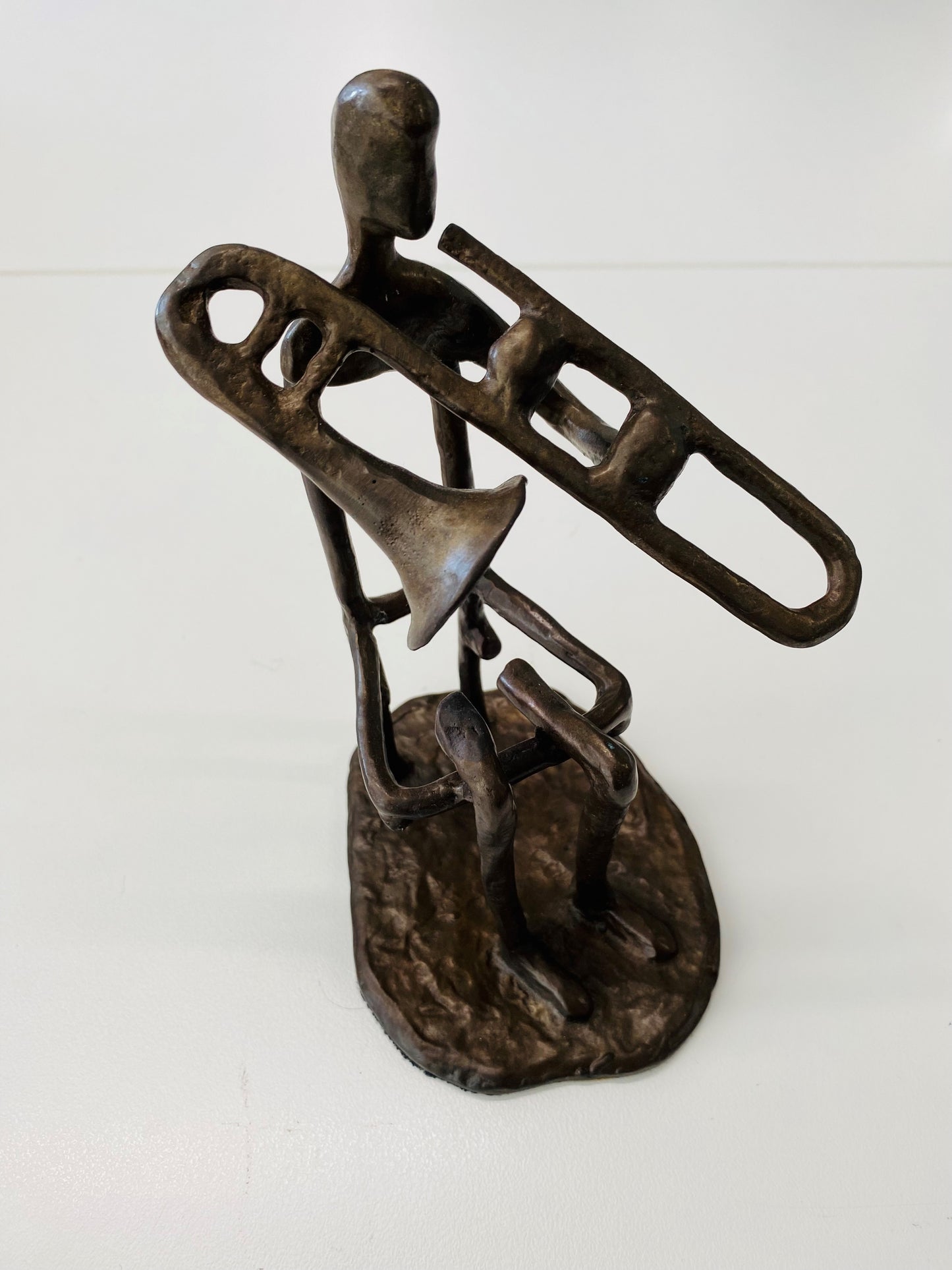 Copper Bronze Trombone Player