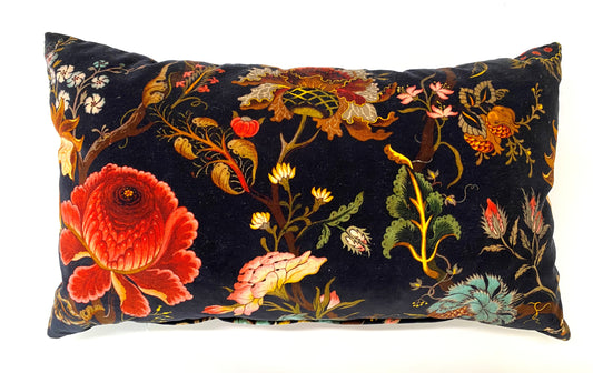 Velvet Floral Cushion